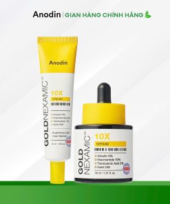Combo dưỡng trắng, cải thiện sắc tố da đa tầng GOLDNEXAMIC™ 10X Anodin Serum & Cream