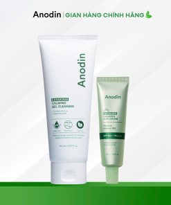 Routine tối giản buổi sáng cho da dầu mụn, nhạy cảm (Anodin KAVA KAVA Calming Gel Cleanser & Sun Cream)