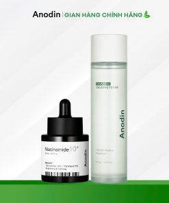Bộ đôi dưỡng sáng mờ thâm cho da thâm mụn, kích ứng (KAVA KAVA Calming Toner & Niacinamide 10 Plus Serum)